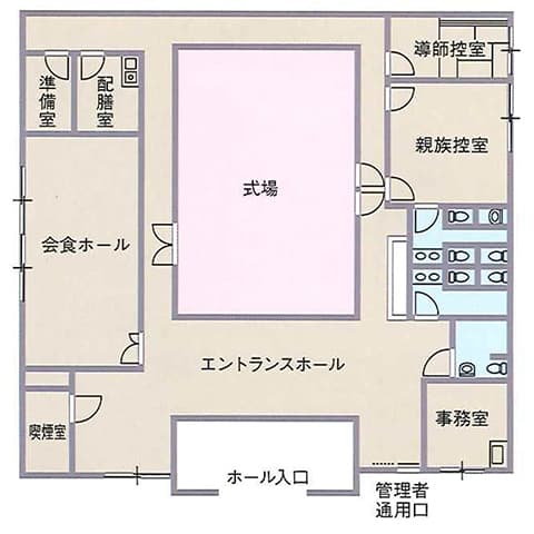 暁心殿 施設内間取り図